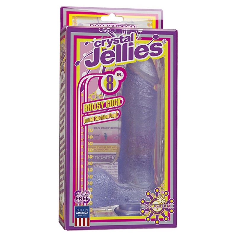 Duże grube dildo przezroczyste z przyssawką penis