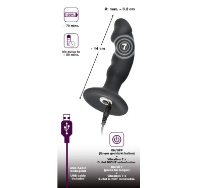 Plug/vibr-5934430000 BV Rechargeable Plug-Wibrator