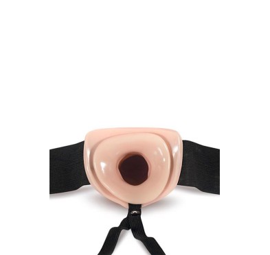 Proteza-DR. SKIN 7INCH HOLLOW STRAP ON VANILLA