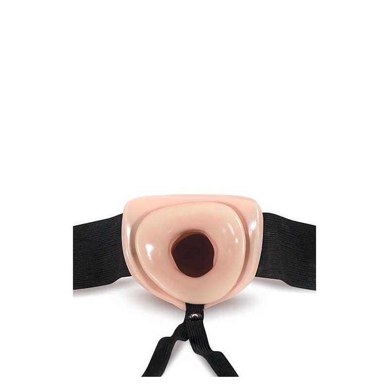 Proteza-DR. SKIN 7INCH HOLLOW STRAP ON VANILLA