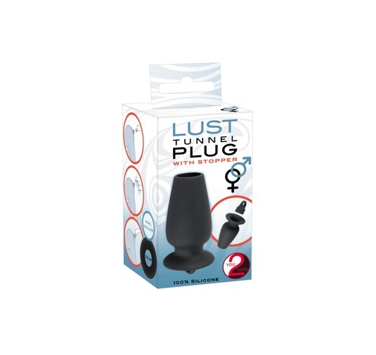 Korek analny otwarta zatyczka plug tunel sex 10cm