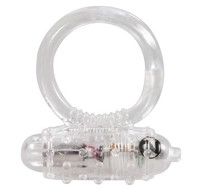 Zacisk pierścień na penisa z masażerem łechtaczki Zacisk pierścień na penisa z masażerem łechtaczki