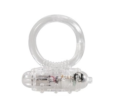 Zacisk pierścień na penisa z masażerem łechtaczki Zacisk pierścień na penisa z masażerem łechtaczki