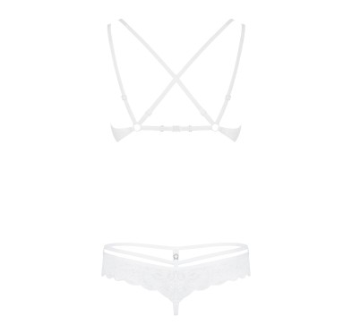 Koronkowy komplet biustonosz stringi obsessive s/m Koronkowy komplet biustonosz stringi obsessive s/m