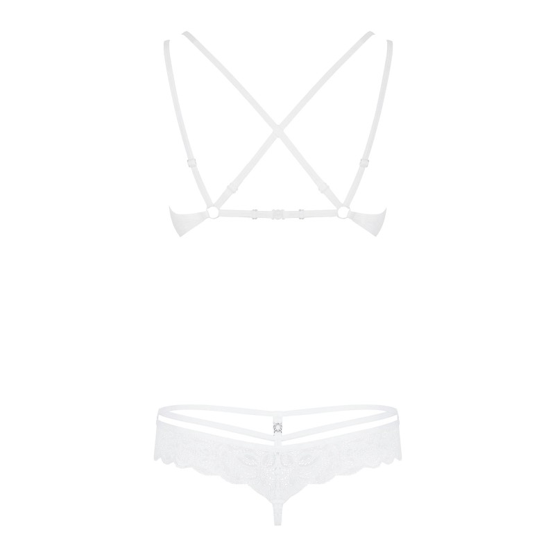 Koronkowy komplet biustonosz stringi obsessive s/m Koronkowy komplet biustonosz stringi obsessive s/m