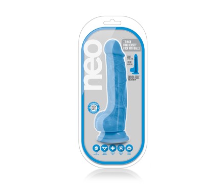 Neo 7.5inch dual density cock w. balls