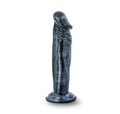 Jet ebony 6inch dildo ebony metallic