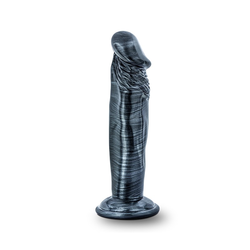 Jet ebony 6inch dildo ebony metallic