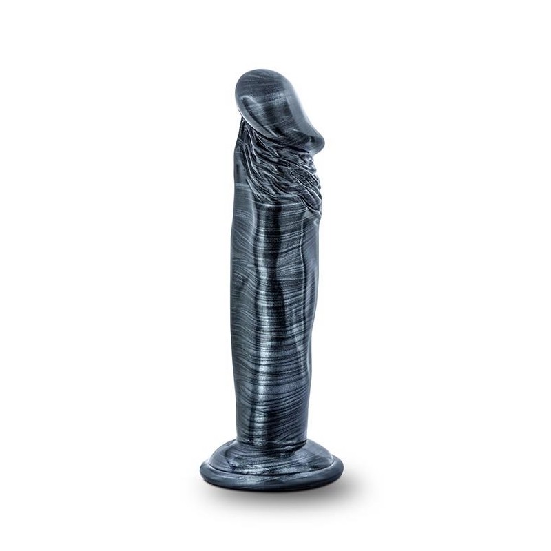 Jet ebony 6inch dildo ebony metallic