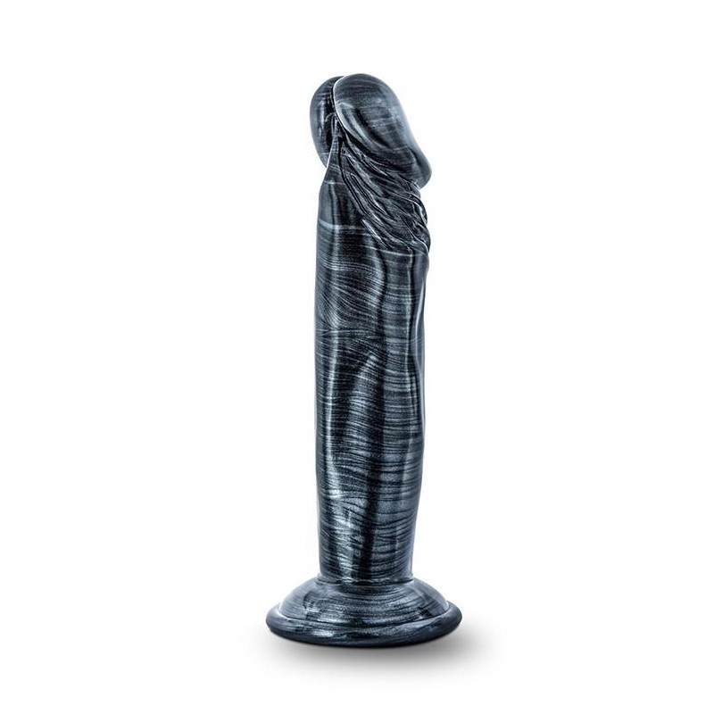 Jet ebony 6inch dildo ebony metallic