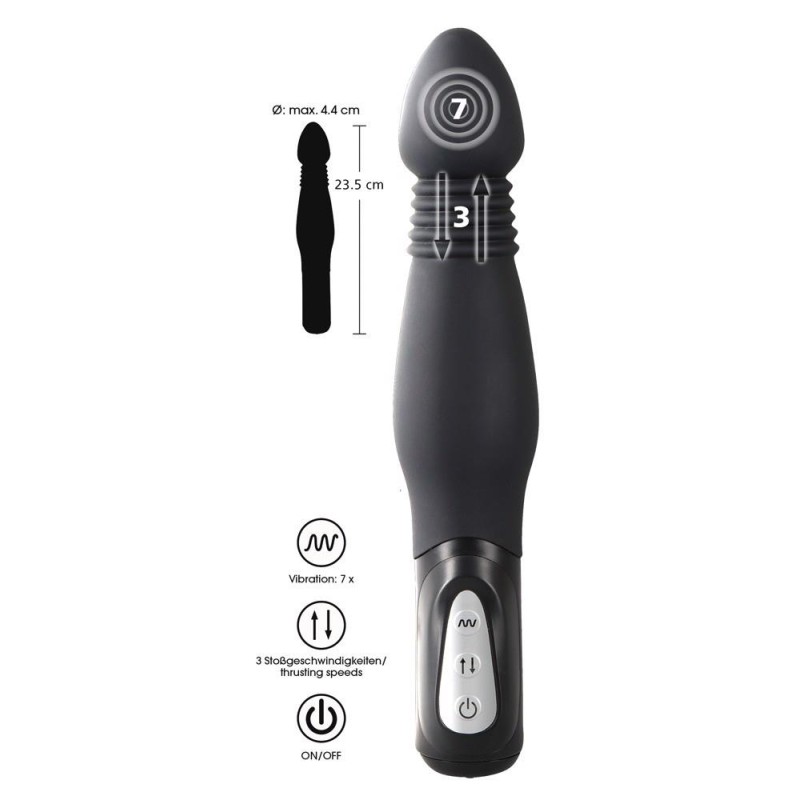 Analny penetrator do pupy wibrator z posuwisty Analny penetrator do pupy wibrator z posuwisty