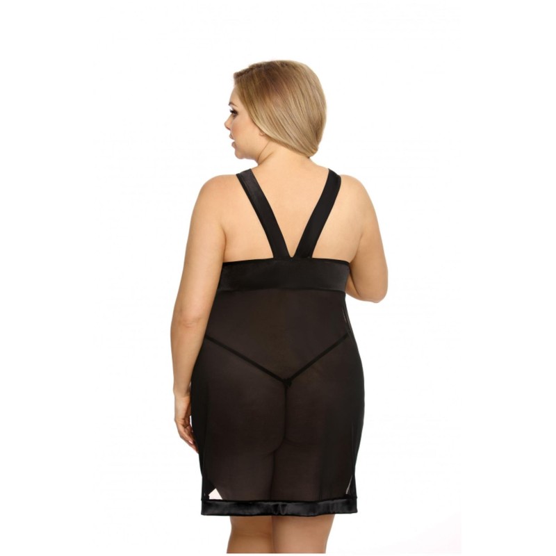 Samara black chemise XL+ ( czarna halka )