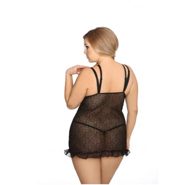 Tamara black chemise L+ ( czarna halka )