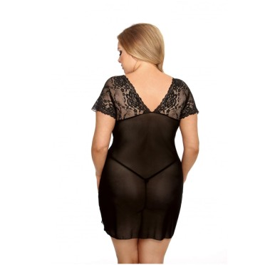Marina black chemise XL+ ( czarna halka ) Marina black chemise XL+ ( czarna halka )