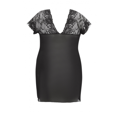 Marina black chemise XXL+ ( czarna halka ) Marina black chemise XXL+ ( czarna halka )