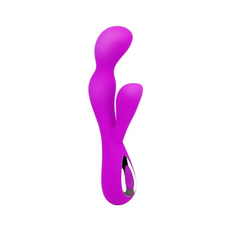 Wibrator z masażerem łechtaczki gspot 19cm 10 tryb Wibrator z masażerem łechtaczki gspot 19cm 10 tryb