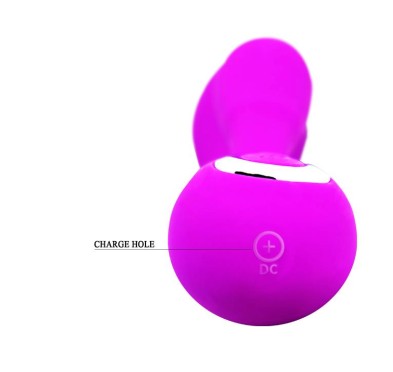 Wibrator z masażerem łechtaczki gspot 19cm 10 tryb Wibrator z masażerem łechtaczki gspot 19cm 10 tryb