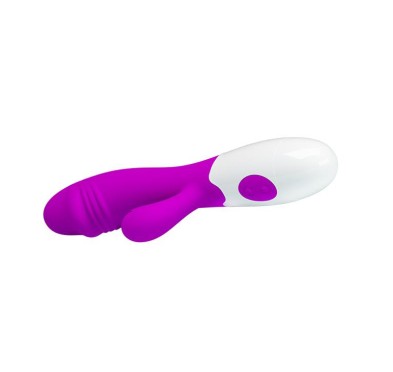 Króliczek wibrator z sex masażerem 19cm 30 trybów