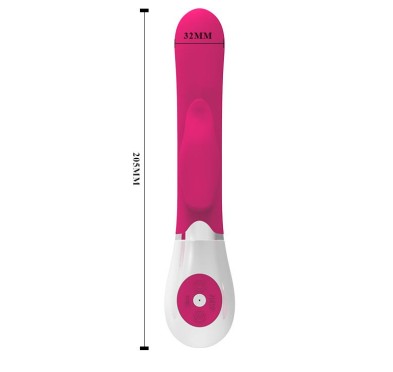 Wibrator ze stymulatorem łechtaczki 20cm 30trybów Wibrator ze stymulatorem łechtaczki 20cm 30trybów