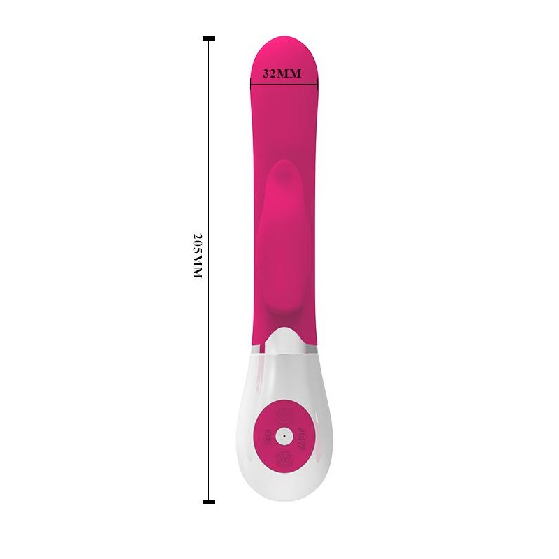 Wibrator ze stymulatorem łechtaczki 20cm 30trybów Wibrator ze stymulatorem łechtaczki 20cm 30trybów