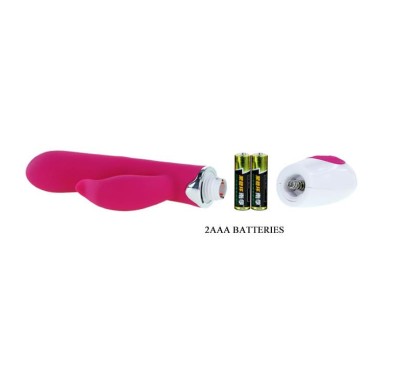 Wibrator ze stymulatorem łechtaczki 20cm 30trybów Wibrator ze stymulatorem łechtaczki 20cm 30trybów