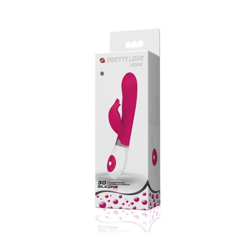 Wibrator ze stymulatorem łechtaczki 20cm 30trybów Wibrator ze stymulatorem łechtaczki 20cm 30trybów