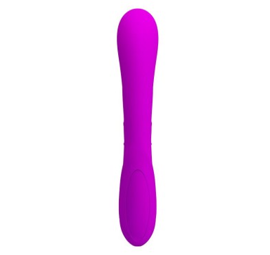 Wibrator z masażerem łechtaczki z wypustkami 19cm Wibrator z masażerem łechtaczki z wypustkami 19cm