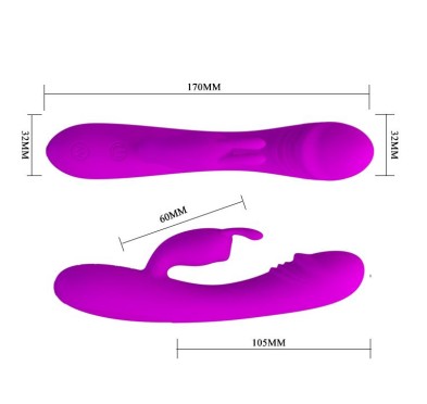 Wibrator królik stymulator łechtaczki 30tryb 17cm Wibrator królik stymulator łechtaczki 30tryb 17cm