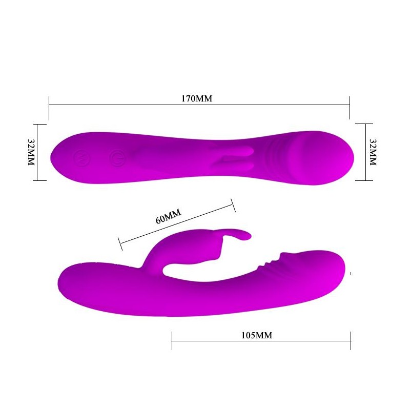 Wibrator królik stymulator łechtaczki 30tryb 17cm Wibrator królik stymulator łechtaczki 30tryb 17cm