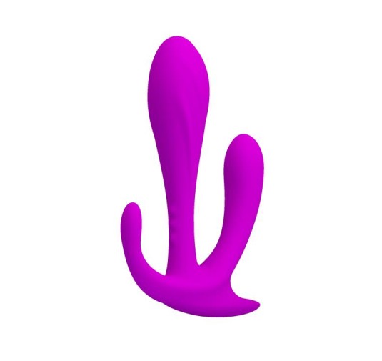 Potrójny masażer dla kobiet plug silikonowy dildo
