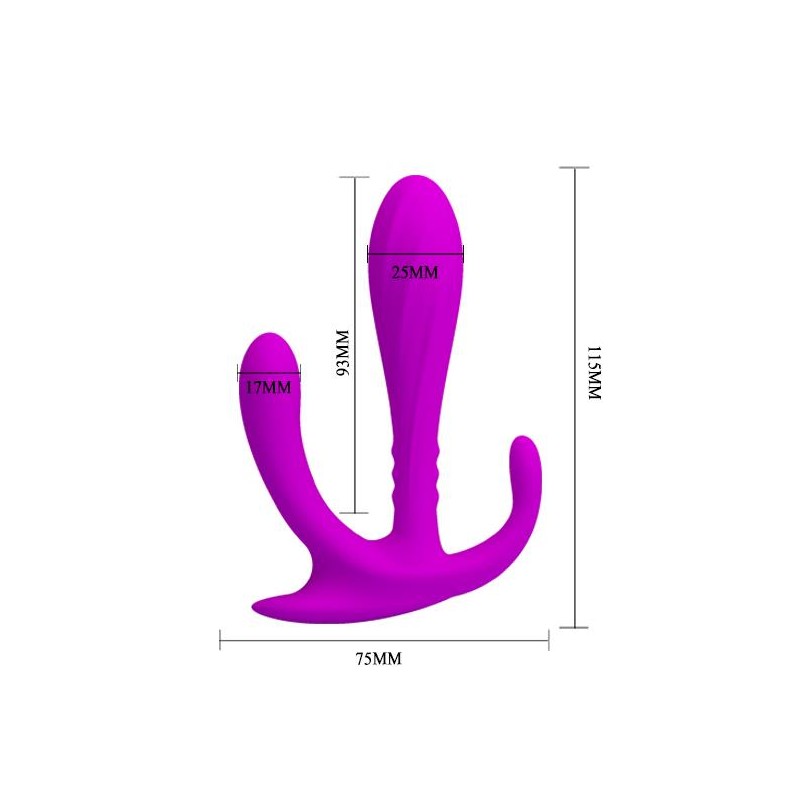 Potrójny masażer dla kobiet plug silikonowy dildo Potrójny masażer dla kobiet plug silikonowy dildo