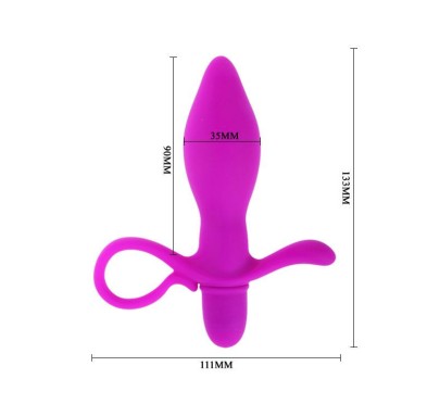Uniwersalny wibrujący plug waginalny analny 13cm Uniwersalny wibrujący plug waginalny analny 13cm