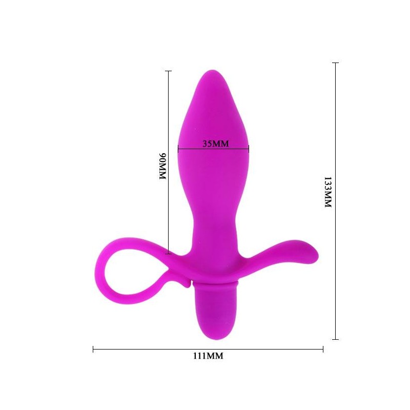 Uniwersalny wibrujący plug waginalny analny 13cm Uniwersalny wibrujący plug waginalny analny 13cm