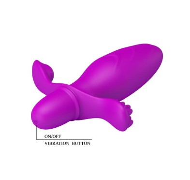 Wibrujący korek analny z wypustkami 10trybów 13cm Wibrujący korek analny z wypustkami 10trybów 13cm