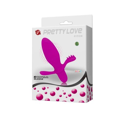 Wibrujący korek analny z wypustkami 10trybów 13cm Wibrujący korek analny z wypustkami 10trybów 13cm