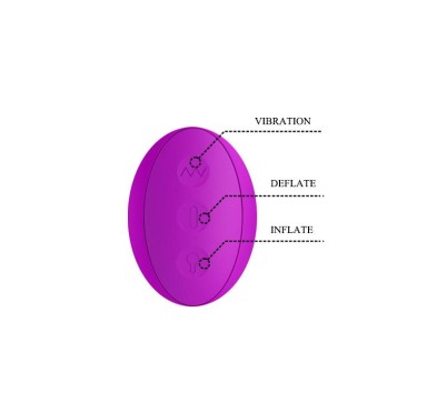 Gruby wibrator pompowany z masażerem 7trybów 24cm Gruby wibrator pompowany z masażerem 7trybów 24cm