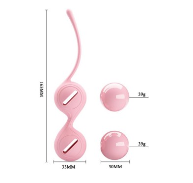 Podwójne drgające wibrujace kulki gejszy waginalne