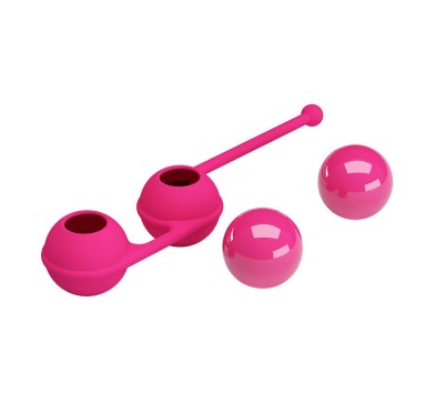 Podwójne kulki waginalne orgazmowe gejszy wibrują