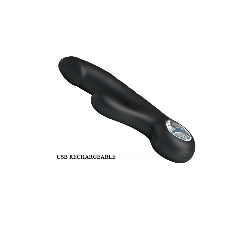 Wielofunkcyjny wibrator ze stymulatorem 7tryb 19cm Wielofunkcyjny wibrator ze stymulatorem 7tryb 19cm
