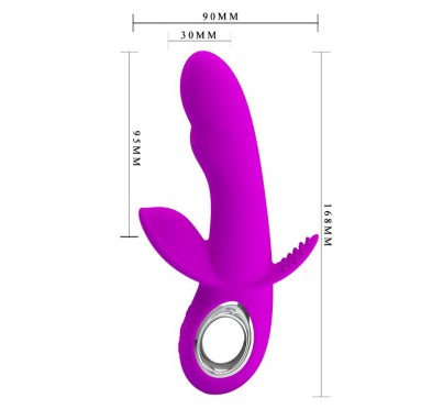Wibrator ze stymulatorem analnym łechtaczki 35tryb Wibrator ze stymulatorem analnym łechtaczki 35tryb