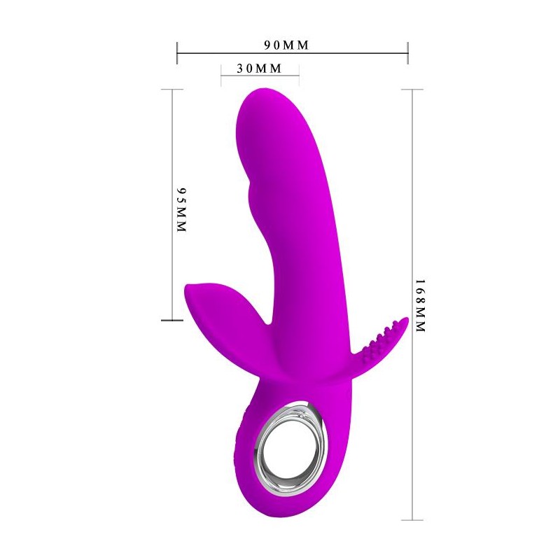 Wibrator ze stymulatorem analnym łechtaczki 35tryb Wibrator ze stymulatorem analnym łechtaczki 35tryb