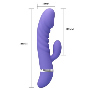 Sex wibrator ze stymulatorem łechtaczki 7tryb 18cm Sex wibrator ze stymulatorem łechtaczki 7tryb 18cm