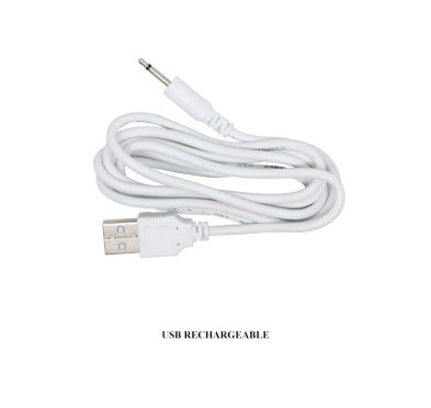 Wibrator z masażerem łechtaczki i rotacją 19cm usb Wibrator z masażerem łechtaczki i rotacją 19cm usb