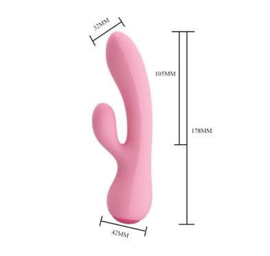 Elegancki silikonowy wibrator wielofunkcyjny 17cm Elegancki silikonowy wibrator wielofunkcyjny 17cm