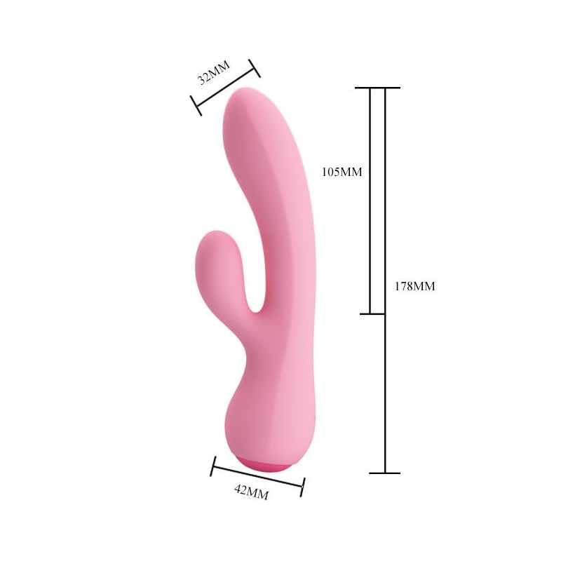Elegancki silikonowy wibrator wielofunkcyjny 17cm Elegancki silikonowy wibrator wielofunkcyjny 17cm