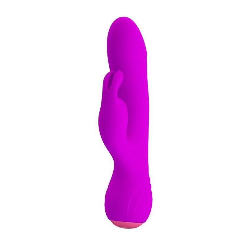 Wibrator z masażerem łechtaczki 17cm usb 12trybów Wibrator z masażerem łechtaczki 17cm usb 12trybów