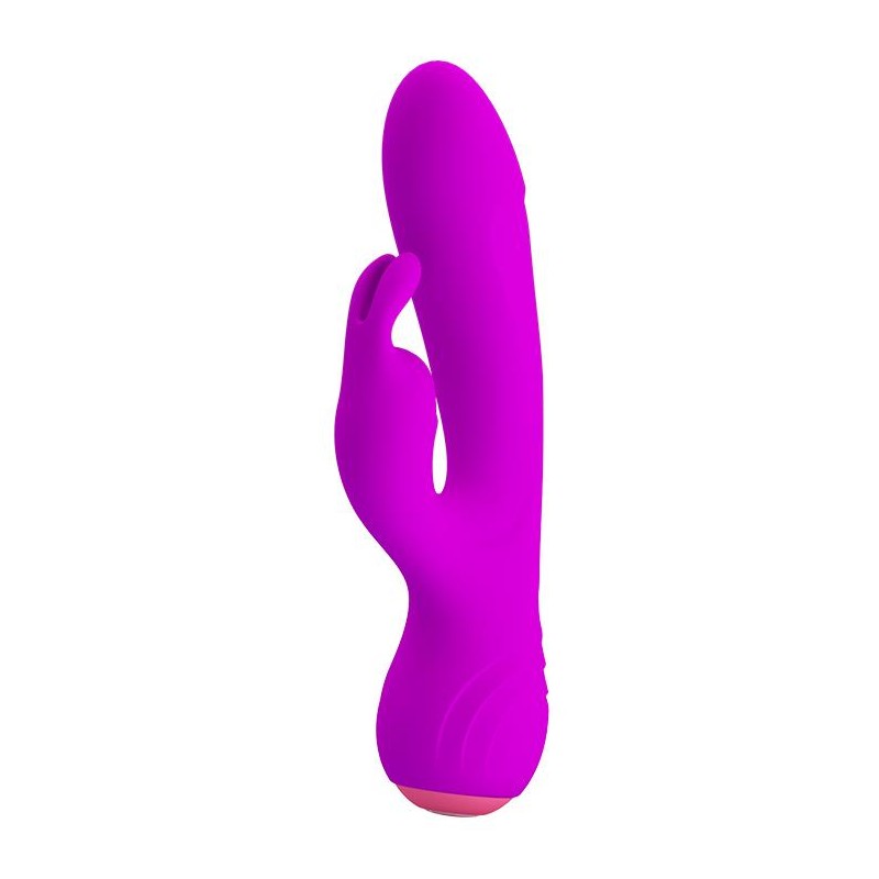 Wibrator z masażerem łechtaczki 17cm usb 12trybów Wibrator z masażerem łechtaczki 17cm usb 12trybów