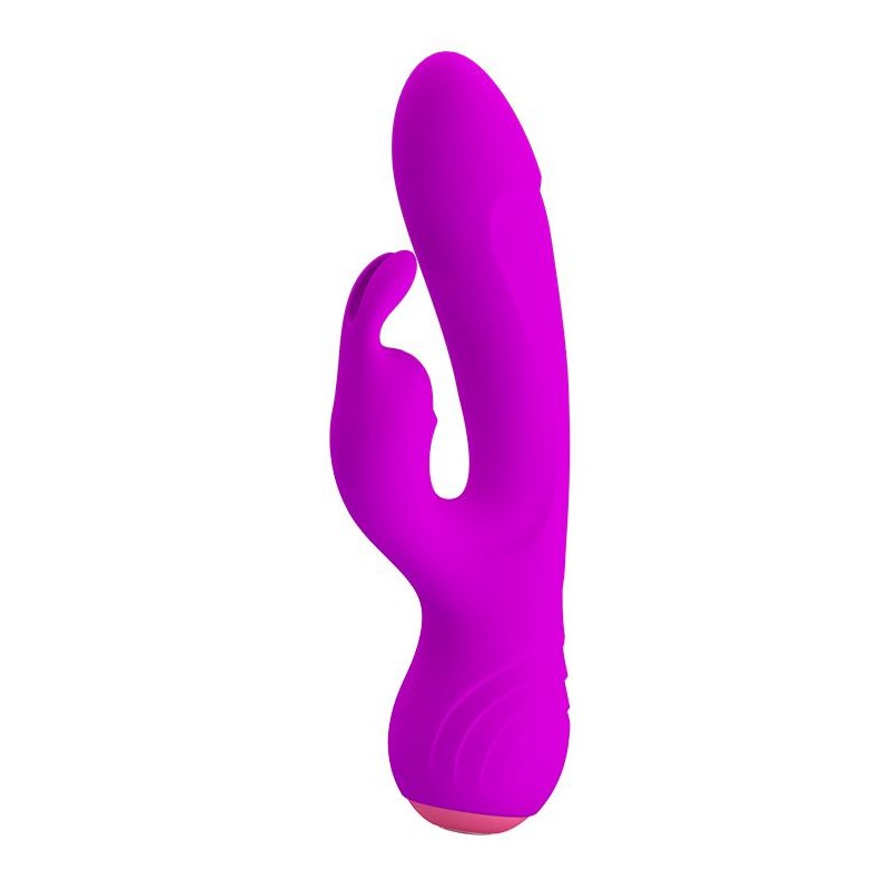 Wibrator z masażerem łechtaczki 17cm usb 12trybów Wibrator z masażerem łechtaczki 17cm usb 12trybów