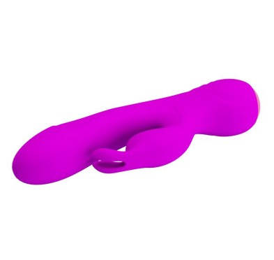 Wibrator z masażerem łechtaczki 17cm usb 12trybów Wibrator z masażerem łechtaczki 17cm usb 12trybów
