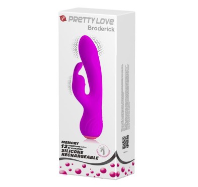 Wibrator z masażerem łechtaczki 17cm usb 12trybów Wibrator z masażerem łechtaczki 17cm usb 12trybów